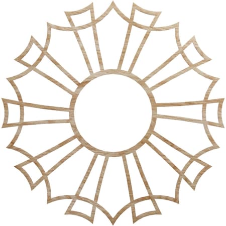 Ekena Millwork Augustus Wood Fretwork Pierced Ceiling Medallion, Red Oak, 40"OD x 14 1/8"ID x 3/8"T CMWP40X40X0375AURO